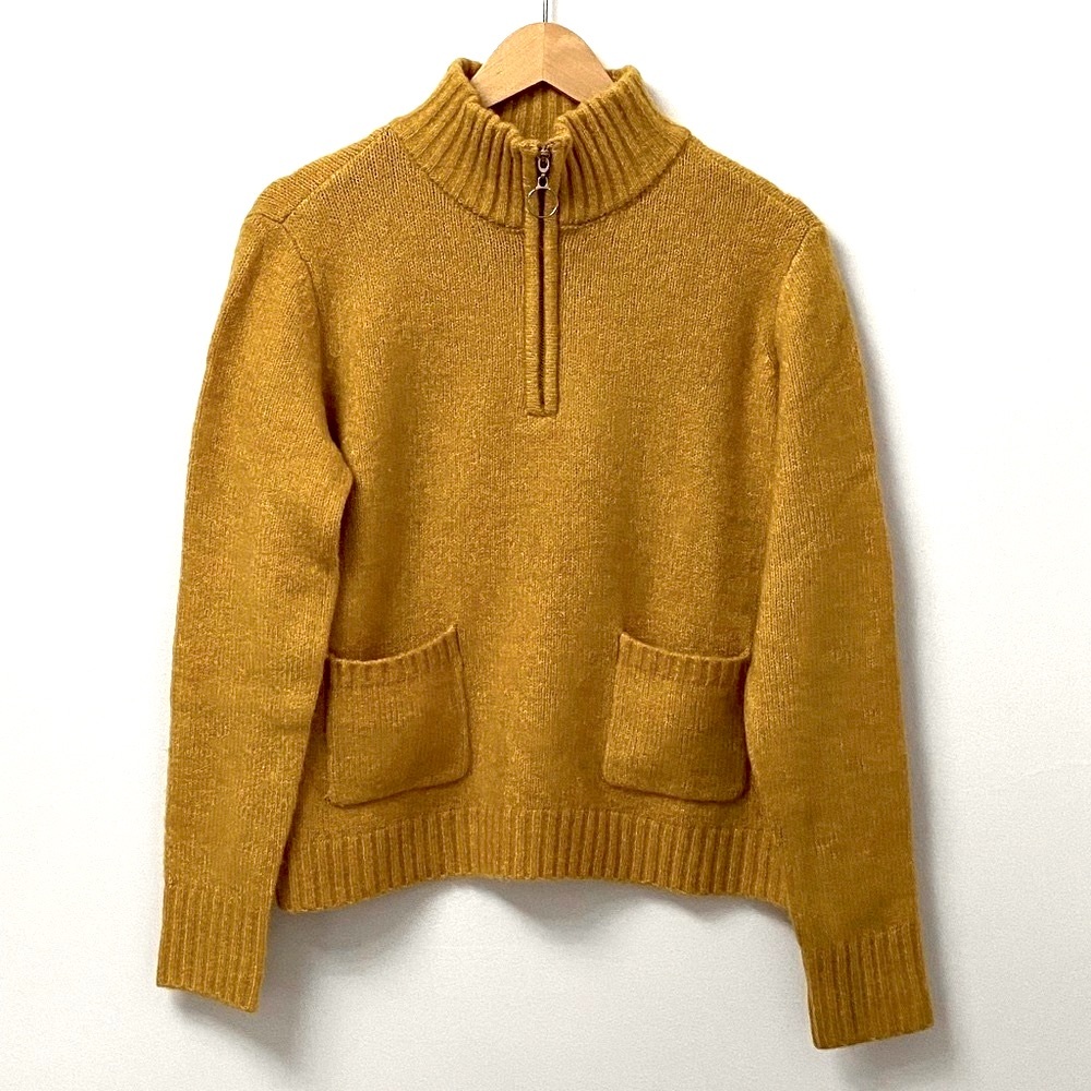Marled Reunited Zip Mock Neck Sweater